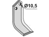 Industriehof® Fräsmesser links/rechts 130 x 50 x 6 mm, Bohrung 10,5 mm für Breviglieri MBE - 1847