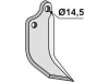 Industriehof® Fräsmesser links/rechts 172 x 80 x 7 mm, Bohrung 14,5 mm für Sicma ST-SD-HS
