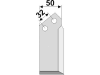 Industriehof® Fräsmesser links/rechts 135 x 50 x 5 mm, Bohrung 10,5 mm für Comeb