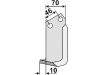 Industriehof® Fräsmesser rechts 175 x 70 x 7 mm, Bohrung 14,5 mm für Muratori, Sovema, SOV-06R
