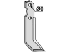 Industriehof® Fräsmesser rechts 180 x 30 x 6 mm, Bohrung 9 mm für Brumital-Agris, BRU-22R