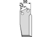 Industriehof® Fräsmesser links/rechts 120 x 50 x 5 mm, Bohrung 10,5 mm für Comeb