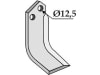 Industriehof® Fräsmesser links 182 x 60 x 5 mm, Bohrung 12,5 mm für Maschio, MAS-52L