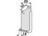 Industriehof® Fräsmesser links/rechts 172 x 80 x 7 mm, Bohrung 14,5 mm für Sicma ST-SD-HS