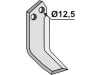 Industriehof® Fräsmesser links 167 x 60 x 6 mm, Bohrung 12,5 mm für Pasquali NF 557, PAS-13L