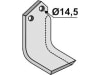 Industriehof® Fräsmesser links/rechts 185 x 80 x 7 mm, Bohrung 14,5 mm für Huard