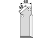 Industriehof® Fräsmesser links/rechts 155 x 60 x 6 mm, Bohrung 12,5 mm für Breviglieri M6 - M4