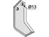 Industriehof® Fräsmesser links/rechts 170 x 90 x 8 mm, Bohrung 13 mm für Howard