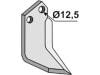 Industriehof® Fräsmesser links/rechts 170 x 75 x 6 mm, Bohrung 12,5 mm für Holder