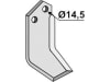 Industriehof® Fräsmesser links/rechts 188 x 80 x 7 mm, Bohrung 14,5 mm für Krone