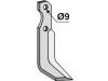 Industriehof® Fräsmesser links/rechts 170 x 72 x 6 mm, Bohrung 9 mm für Bertolini S.306-15517/8