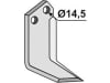 Industriehof® Fräsmesser rechts 175 x 70 x 7 mm, Bohrung 14,5 mm für Muratori, Sovema, SOV-06R