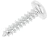 Fendt Blechschraube DIN 7981 4,2 x 16 mm, Stahl, verzinkt gelb, A3L, Linsensenkkopf, mit Spitze, X493808705000
