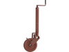Stützrad 600 kg, 825 – 1.100 mm, leichte Ausführung, 