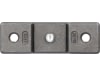 Rungenhalter, L x B 35 x 10 mm, Abstand Bohrungen 80 mm, für Flacheisen 35 x 10 mm
