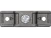 Rungenhalter, L x B 35 x 10 mm, Abstand Bohrungen 80 mm, für Flacheisen 35 x 10 mm