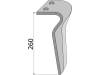 Industriehof® Kreiseleggenzinken links/rechts 80 x 260 x 8 mm, Bohrung 14,5 mm für Alpego, Ortolan, Tortella