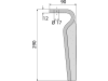 Industriehof® Kreiseleggenzinken links/rechts 100 x 290 x 12 mm, Bohrung 17 mm für Feraboli, Frost