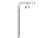 Industriehof® Kreiseleggenzinken links/rechts 100 x 320 x 15 mm, Bohrung 17 mm für Celli, Perugini