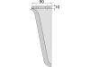 Industriehof® Kreiseleggenzinken links/rechts 90 x 295 x 10 mm, Bohrung 17 mm für Maschio