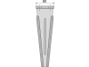Industriehof® Kreiseleggenzinken links/rechts 80 x 250 x 12 mm, Bohrung 15 mm für Forigo-Roteritalia, RH-77