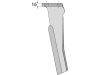 Industriehof® Kreiseleggenzinken links 110 x 350 x 16 mm, Bohrung 17 mm für Rabe, RH-RAB-07L