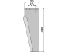 Industriehof® Kreiseleggenzinken links/rechts 90 x 280 x 12 mm, Bohrung 17 mm für Muratori