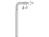 Industriehof® Kreiseleggenzinken links/rechts 90 x 280 x 12 mm, Bohrung 17 mm für Muratori