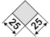 Industriehof® Kreiseleggenzinken links/rechts 25 x 235 x 25 mm, Bohrung 14,5 mm für Krone, RH-501