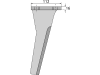 Industriehof® Kreiseleggenzinken links/rechts 112 x 315 x 16 mm, Bohrung 18,5 mm für Sicma