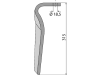 Industriehof® Kreiseleggenzinken links/rechts 112 x 315 x 16 mm, Bohrung 18,5 mm für Sicma