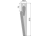 Industriehof® Kreiseleggenzinken links/rechts 59,5 x 315 x 10,5 mm, Bohrung 17 mm für Lely
