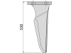 Industriehof® Kreiseleggenzinken links/rechts 120 x 330 x 16 mm, Bohrung 17 mm für Niemeyer