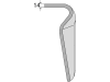 Industriehof® Kreiseleggenzinken links/rechts 90 x 280 x 14 mm, Bohrung 17 mm für Maschio