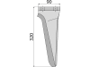 Industriehof® Kreiseleggenzinken links/rechts 90 x 320 x 15 mm, Bohrung 17 mm für Muratori