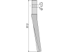 Industriehof® Kreiseleggenzinken links/rechts, 312 mm, Bohrung 12,3 mm für Feraboli, Frost, RH-12