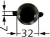 Industriehof® Kreiseleggenzinken links/rechts, 325 mm, M 20 x 1,5 für Remac, RH-7