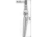 Industriehof® Kreiseleggenzinken links/rechts, 375 mm, M 20 x 1,5 für Krone