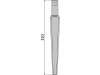 Industriehof® Kreiseleggenzinken links/rechts, 320 mm, Bohrung 12 mm für Kongskilde, Pegoraro, RH-47