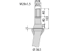 Industriehof® Kreiseleggenzinken links/rechts, 330 mm, M 20 x 1,5 für Krone, RH-2
