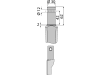 Industriehof® Kreiseleggenzinken links/rechts, 300 mm, Bohrung 12 mm für Pegoraro, RH-27