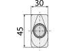 Industriehof® Kreiseleggenzinken links/rechts, 320 mm, M 20 x 1,5 für Frandent, RH-130