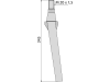 Industriehof® Kreiseleggenzinken links/rechts, 345 mm, M 20 x 1,5, Ø Schaft 26 mm für Forigo-Roteritalia, RH11A