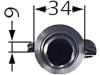 Industriehof® Kreiseleggenzinken links/rechts, 337 mm, M 20 x 1,5 für Feraboli, Frost, RH-23