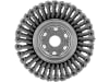 Wildkrautbürste 36 Stahldrahtzöpfe, kegelförmig, Ø 180 mm, Bohrung 25,4 mm, für die Wildkrautentfernung mit einer Motorsense