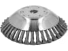 Wildkrautbürste 36 Stahldrahtzöpfe, kegelförmig, Ø 200 mm, Bohrung 20,0 mm, für die Wildkrautentfernung mit einer Motorsense