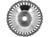 Wildkrautbürste 36 Stahldrahtzöpfe, kegelförmig, Ø 200 mm, Bohrung 20,0 mm, für die Wildkrautentfernung mit einer Motorsense
