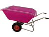 Growi® Schubkarre "Compactkarre" Sonderedition pink, Mulde 350 l, PE (Polyethylen) 2-Rad, 15730-A