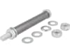 mefro Achse 15 mm für Schubkarrenreifen, Schubkarrenrad, 92207014