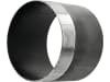 Hücobi Rohrnippel, 5" AG x 100 mm, schwarz, zum Anschweißen, für Gülleschieber, 8020 125000